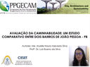 Avaliação da caminhabilidade: um estudo comparativo entre dois bairros de João Pessoa - PB