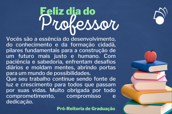 Feliz dia do Professor