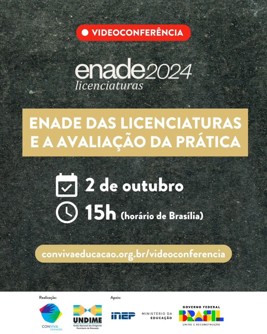 Videoconferência INEP sobre o Enade 2024